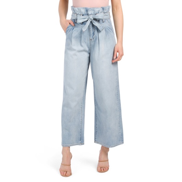 Blank NYC Denim - Blank NYC Wide Leg Paper Bag Waist Jeans